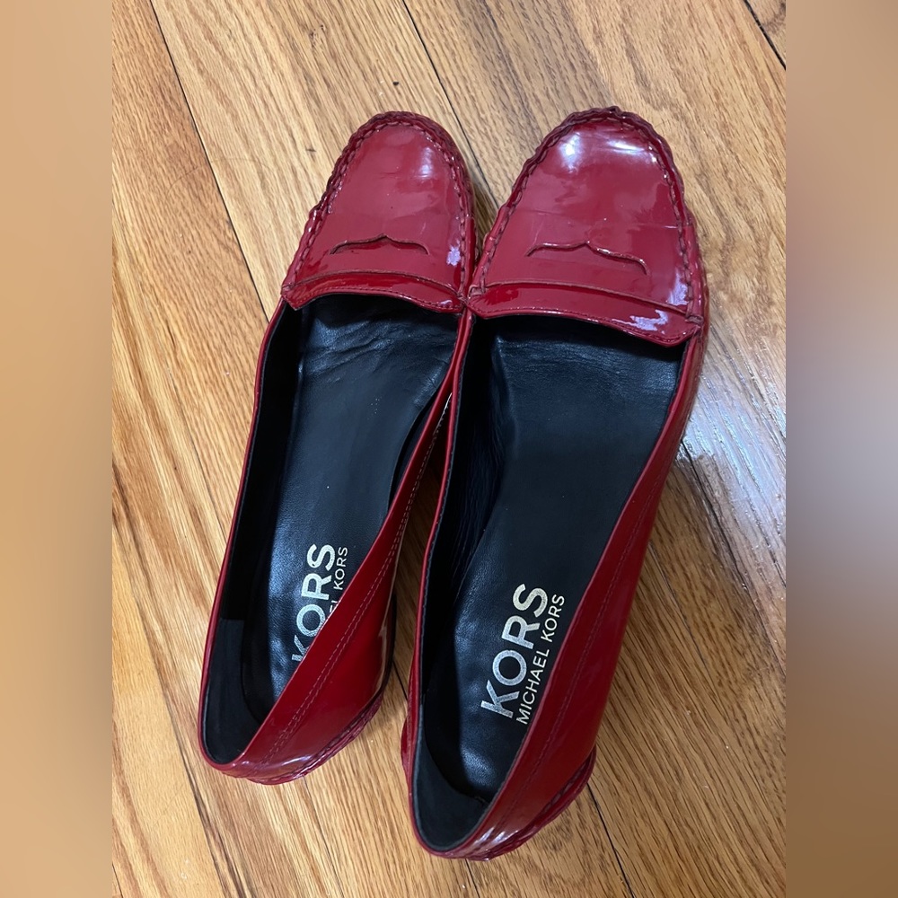 Michael Kors Red Loafers